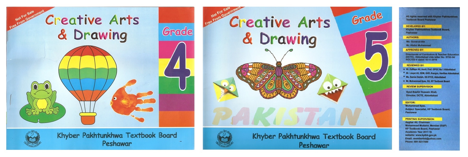 KP Textbook Board published Drawing Books (Grades 4 & 5) designed by Ms. Qurat-ul-Ain, Lecturer, Department of Art & Design